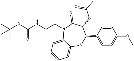 N,N-Didesmethyl N-tert-Butoxycarbonyl Diltiazem Structure