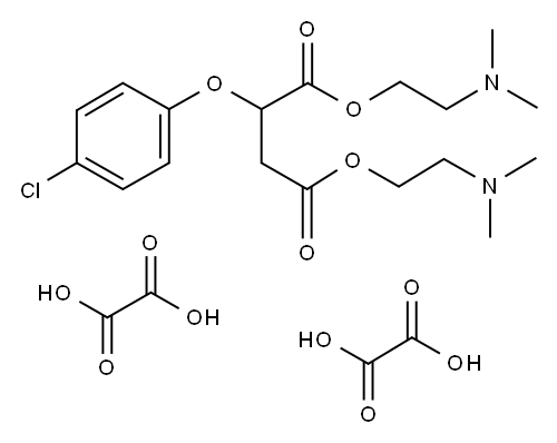 Bis(2-(dimethylamino)ethyl) (4-chlorophenoxy)butanedioate ethanedioate  (1:2) Structure