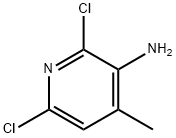 2,6-Dichloro-4-methyl-3-aminopyridine Structure