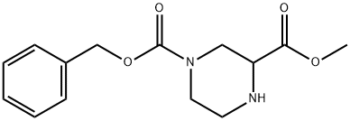 4-Cbz-piperazine-2-carboxylate methyl ester Structure