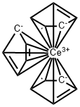 TRIS(CYCLOPENTADIENYL)CERIUM Structure