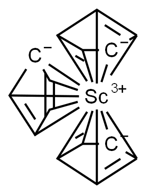 TRIS(CYCLOPENTADIENYL)SCANDIUM Structure