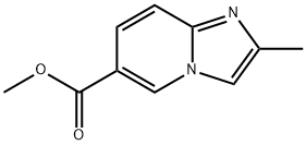 IMidazo[1,2-a]pyridine-6-carboxylic acid, 2-Methyl-, Methyl ester Structure