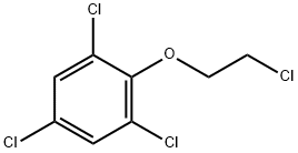 2-(2,4,6-TRICHLORO PHENOXY)CHLOROETHANE Structure