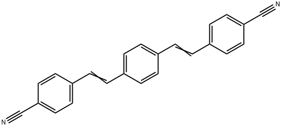 1,4-Bis(4-cyanostyryl)benzene Structure