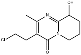 3-(2-Chloroethyl)-6,7,8,9-tetrahydro-9-hydroxy-2-methyl-4H-pyrido[1,2-a]pyrimidin-4-one Structure