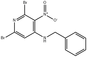 4-Pyridinamine, 2,6-dibromo-3-nitro-N-(phenylmethyl)- Structure
