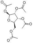 beta-D-Ribofuranose 1,2,3,5-tetraacetate Structure
