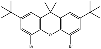 4,5-DIBROMO-2,7-DI-TERT-BUTYL-9,9-DIMETHYLXANTHENE Structure