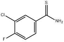 3-CHLORO-4-FLUOROTHIOBENZAMIDE Structure