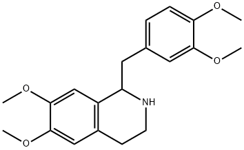 (+/-)-Tetrahydropapaverine  Structure