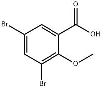 3,5-DIBROMO-2-METHOXYBENZOIC ACID Structure