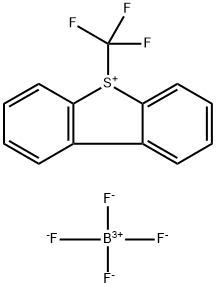 S-(Trifluoromethyl)dibenzothiophenium tetrafluoroborate Structure