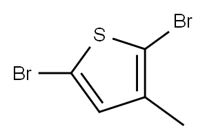 2,5-DIBROMO-3-METHYLTHIOPHENE Structure