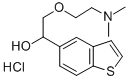 alpha-((2-(Dimethylamino)ethoxy)methyl)benzo(b)thiophene-5-methanol hy drochloride Structure