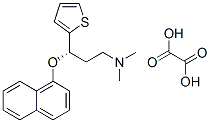 S-(+)-N,N-Dimethyl-3-(1-naphthoxy)-3-(2-thienyl)-1-propylamine oxalate Structure