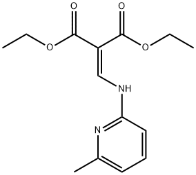 diethyl [[(6-methyl-2-pyridyl)amino]methylene]malonate  Structure