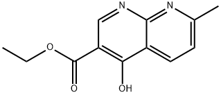 ethyl 4-hydroxy-7-methyl-1,8-naphthyridine-3-carboxylate Structure