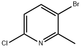 3-Bromo-6-chloro-2-methylpyridine Structure