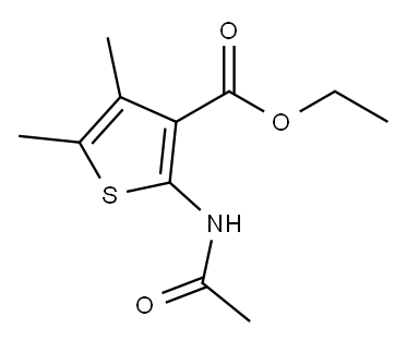 ethyl 2-(acetylamino)-4,5-dimethylthiophene-3-carboxylate Structure