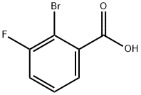 2-Bromo-3-fluorobenzoic acid Structure