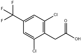 2,6-DICHLORO-4-(TRIFLUOROMETHYL)PHENYLACETIC ACID Structure