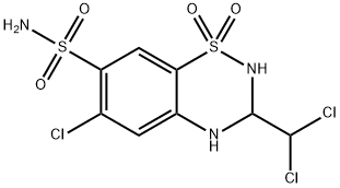 Trichlormethiazide Structure