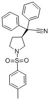 (S)-3-(1-Cyano-1,1-diphenylmethyl)-1-tosylpyrrolidine Structure