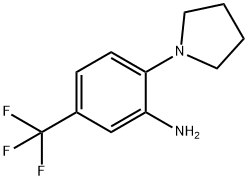 N-(2-AMINO-4-TRIFLUOROMETHYLPHENYL)PYRROLIDINE Structure