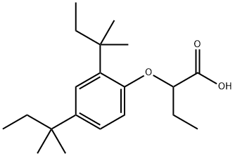 2-(2,4-Di-tert-pentylphenoxy)butryic acid Structure
