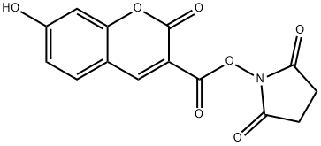 7-HYDROXYCOUMARIN-3-CARBOXYLIC ACID N-SUCCINIMIDYL ESTER Structure