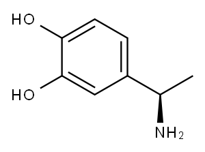 1,2-Benzenediol, 4-(1-aminoethyl)-, (R)- (9CI) Structure