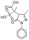 4,5-Dihydro-α,3-diMethyl-5-oxo-1-phenyl-α-sulfo-1H-pyrazole-4-acetic Acid Structure