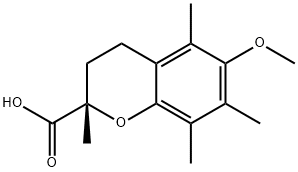 (S)-6-METHOXY-2,5,7,8-TETRAMETHYLCHROMANE-2-CARBOXYLIC ACID Structure