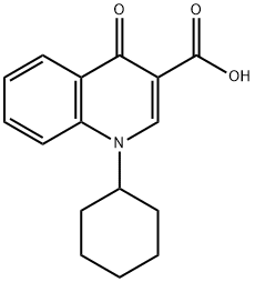 1-CYCLOHEXYL-4-OXO-1,4-DIHYDROQUINOLINE-3-CARBOXYLIC ACID Structure