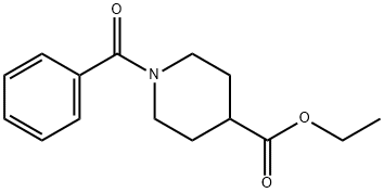 1-BENZOYL-PIPERIDINE-4-CARBOXYLIC ACID ETHYL ESTER Structure