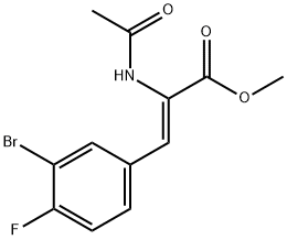 Methyl (2Z)-3-(3-bromo-4-fluorophenyl)-2-acetamidoprop-2-enoate Structure