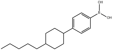 4-(4-PENTYLCYCLOHEXYL)PHENYLBORONIC ACID Structure