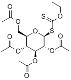 1-Thio-beta-D-glucopyranose 2,3,4,6-tetraacetate 1-(O-ethylcarbonodithioate) Structure