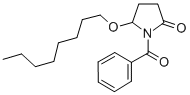 2-Pyrrolidinone, 1-benzoyl-5-(octyloxy)-, (+-)- Structure