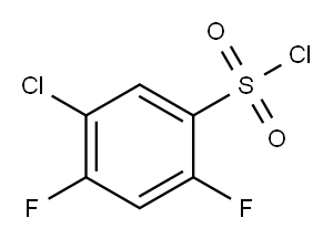 5-CHLORO-2,4-DIFLUOROBENZENESULFONYL CHLORIDE Structure