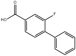 2-Fluorobiphenyl-4-carboxylic Acid Structure