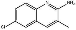 2-AMINO-6-CHLORO-3-METHYLQUINOLINE Structure