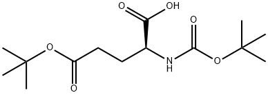N-tert-Butoxycarbonyl-L-glutamic acid gamma-tert-butyl ester Structure