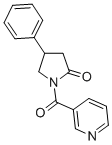 1-Nicotinoyl-4-phenyl-2-pyrrolidinone Structure