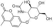 4-Methylumbelliferyl 2-Amino-2-deoxy-a-D-glucopyranoside Structure