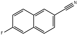2-Cyano-6-fluoronaphthalene, 6-Fluoronaphthalene-2-carbonitrile Structure