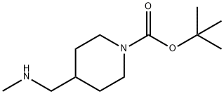 4-[(METHYLAMINO)METHYL]PIPERIDINE-1-CARBOXYLIC ACID TERT-BUTYL ESTER Structure