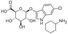 (6-Chloro-3-indolyl)-β-D-glucuronide cyclohexylammonium salt Structure