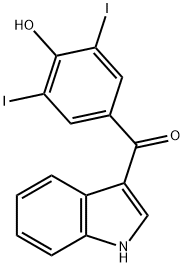 3-(3,5-DIIODO-4-HYDROXYBENZOYL)-INDOLE Structure
